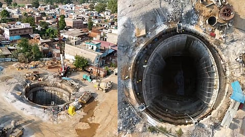 Narmada river water tunnel