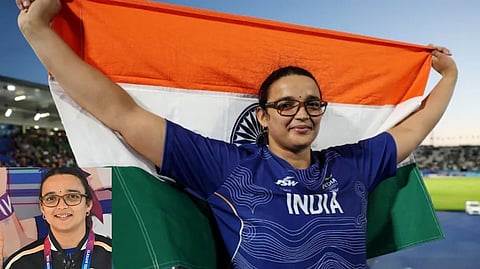 Seema Kaliramna bronze medal
