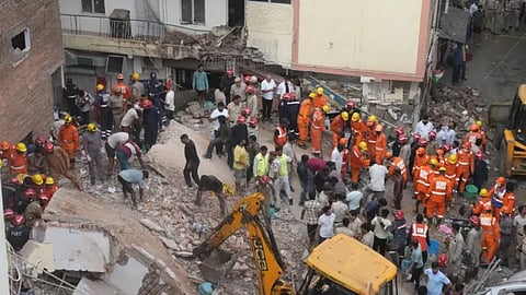Delhi Satya Niketan Hostel Collapse