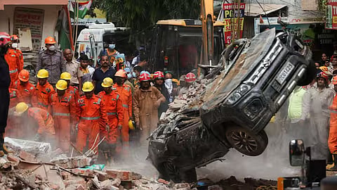 Delhi PG Building Collapse