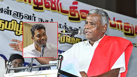 "தவெக வேட்பாளர்களை மக்கள் விரட்டி அடிக்கின்றனர்.." - ஆதவுக்கு பெ. சண்முகம் பதிலடி!