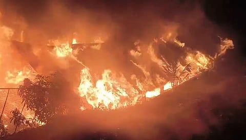 Vellore Peranampattu Poultry Farm Fire