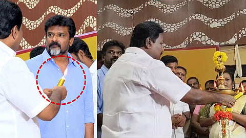 Trichy TVK MLA Argument Congress MP Christopher Thilak