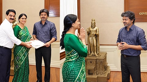 ys sharmila meets vijay