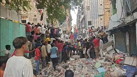 Delhi building collapse