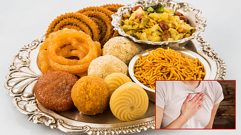 பண்டிகை விருந்தை ரசிக்கலாம்! நெஞ்செரிச்சலைத் தவிர்க்க சில எளிய வழிகள்!