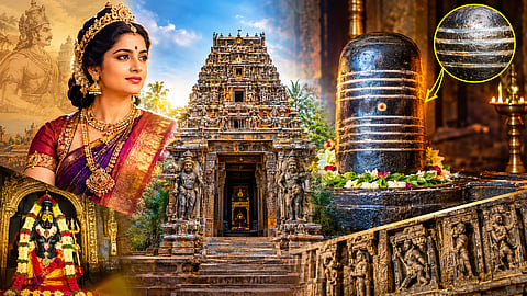 பிரம்ம சூத்திர கோடுகள் கொண்ட அதிசய சிவலிங்கம்! சோழப் பேரரசி குந்தவை நாச்சியார் எழுப்பிய 1,000 ஆண்டுகள் பழமையான கோவில்!