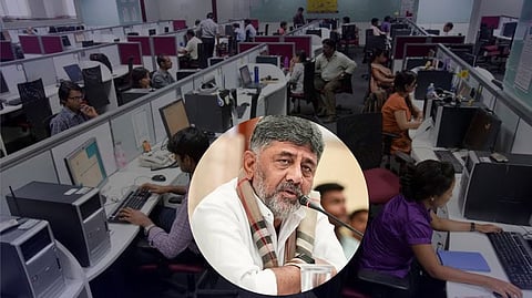 DK Shivakumar IT companies warning