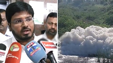 ``அறியாமையா? ஆலைகளின் 'கமிஷனா?'" - ஆற்றில் நுரை வர என்ன காரணம்? 'தவெக' அமைச்சரை வெளுத்து வாங்கிய 'பாஜக' தலைவர்!