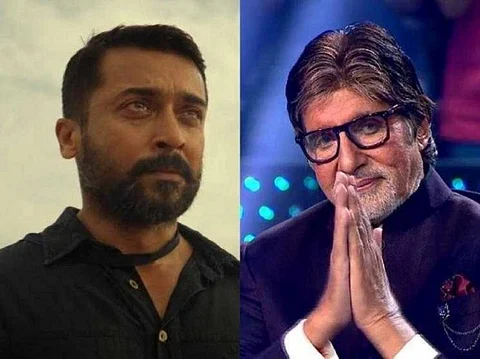 நடிகர் சூர்யா குறித்து இப்படி டிவிட் செய்த அமிதாப்... ரசிகர்கள் அதிர்ச்சி!!