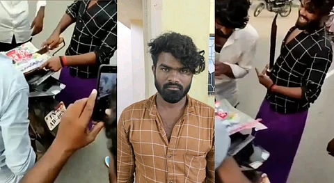 நடுரோட்டில் பட்டக்கத்தியில் கேக்வெட்டி பிறந்தநாள் கொண்டாட்டம்... குண்டர் சட்டத்தில் அள்ளிய போலீஸ்..