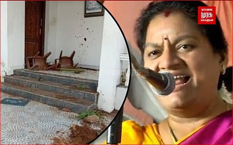 வெளியே வந்தால் கால் இருக்காது...மிரட்டிய அடுத்த நாளே சசிகலா புஷ்பாவின் வீட்டின் மீது தாக்குதல்...பின்னணி யார்?