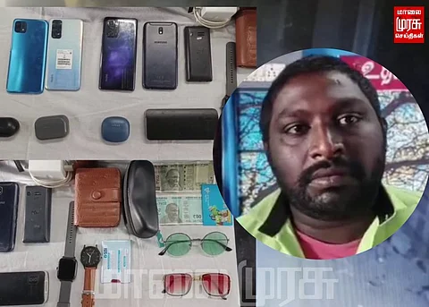ரயில் பயணிகளிடம் கைவரிசை காட்டியவர் கைது...