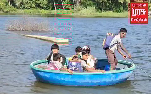 அத்தியாவசிய தேவைக்காக ஆபத்தான பயணம்!