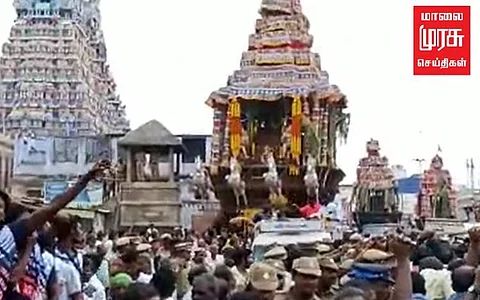 நெல்லையப்பர் கோயில் ஆனித் தேரோட்டம் கோலாகலம்...