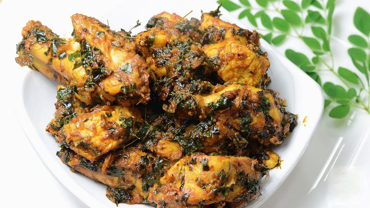 murungai keerai chicken recipe in tamil