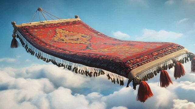 flying carpet in arabian nights