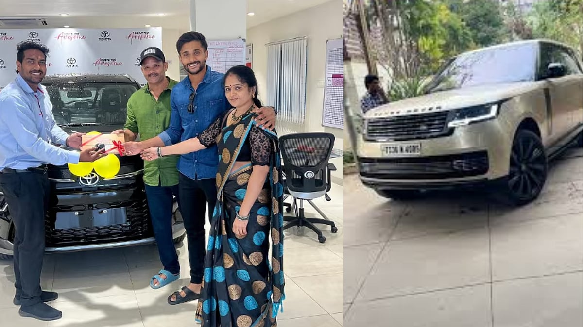 Sunrisers player Nitish Reddy's new Range Rover.. Fans are shocked!