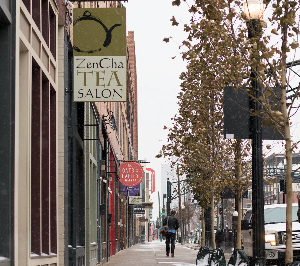 The Short North has seen its far share of investment and disinvestment. The art district got its name from local police for being “just short” of downtown both geographically and economically, but today its streets are lined with mostly local shops and fresh concrete sidewalks.