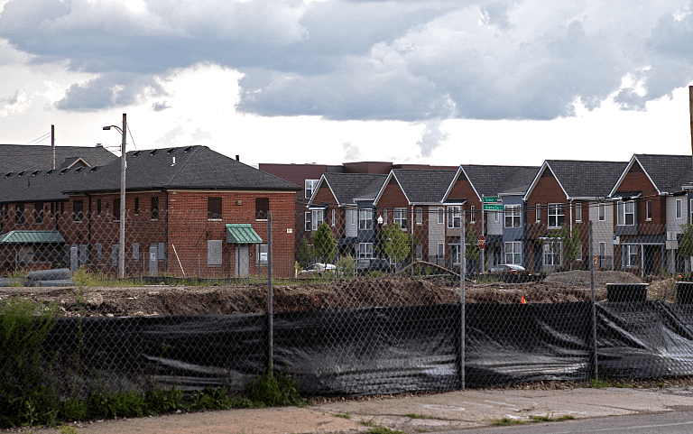 Demolition continues on the Poindexter Village buildings to pave the way for several new Legacy Pointe apartments in the King Lincoln area.