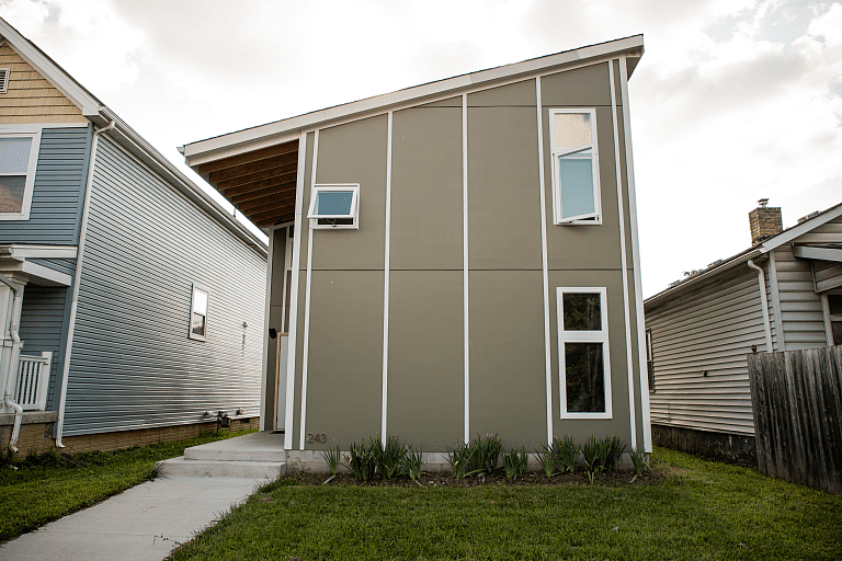 Jeremy Miller lived in a different part of Franklinton before recently moving into the house above. Miller, an architect, decided that instead of buying a house in Franklinton, he’d just make his own.