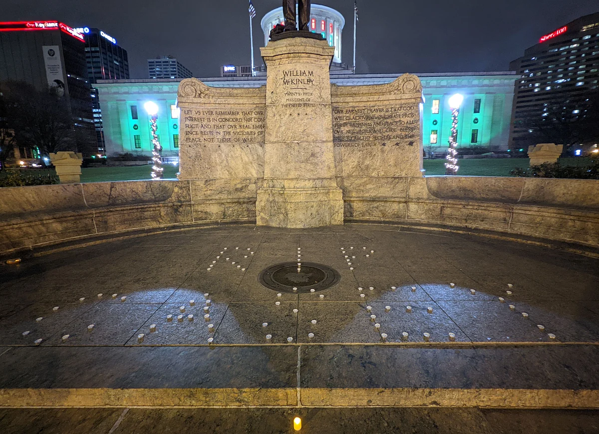 A vigil for Casey Goodson was held in downtown Columbus on Saturday, the day after Goodson was shot and killed by Franklin County Deputy Jason Meade.