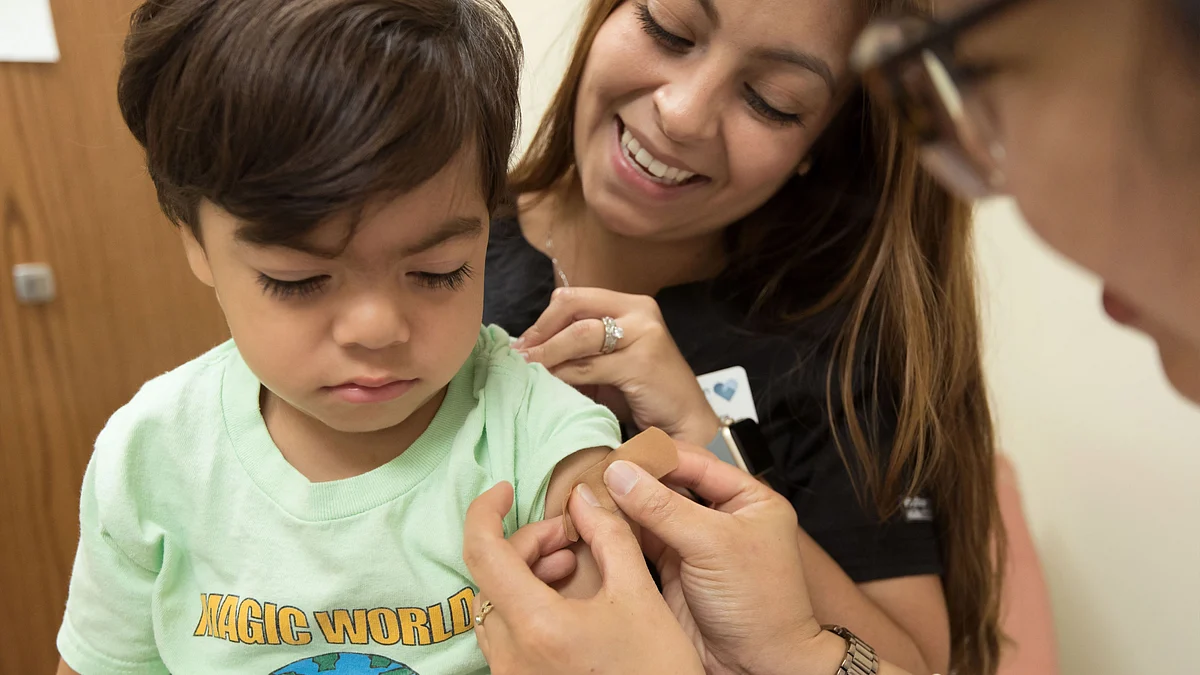 Maintaining the recommended vaccination schedule is important, especially for younger children.