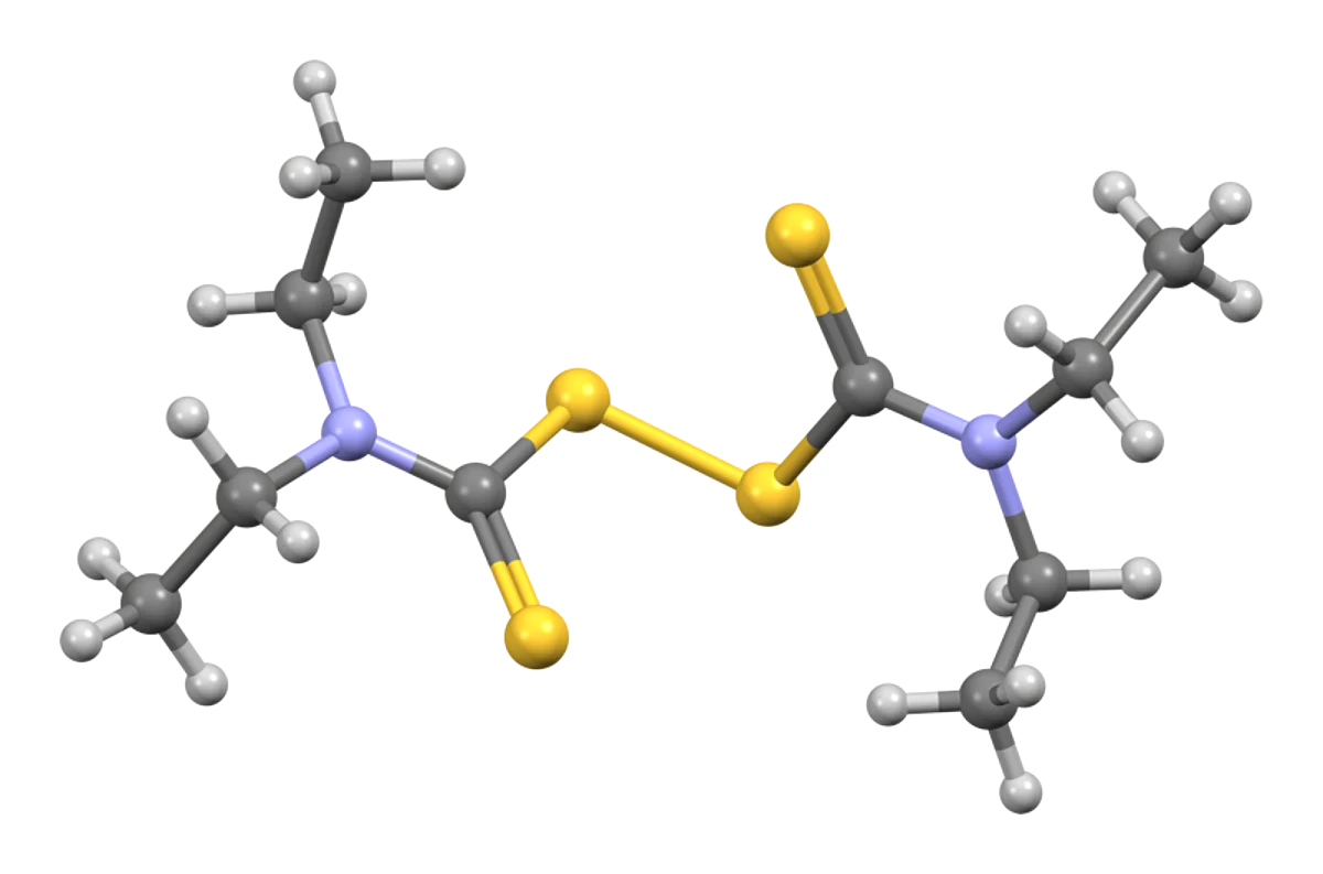 The Chemical structure of Disulfiram