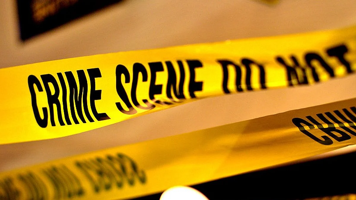 A depiction of a crime scene.(Wikimedia Commons)