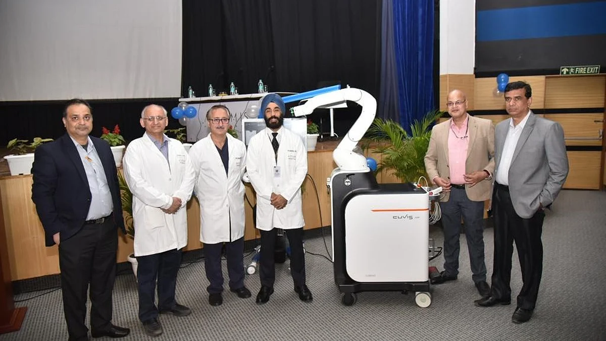 The 600-bed Artemis Hospital in Gurugram has become one of the very few hospitals in Delhi-NCR to install the state-of-the-art CUVIS Joint Robotic System for knee replacement surgery.