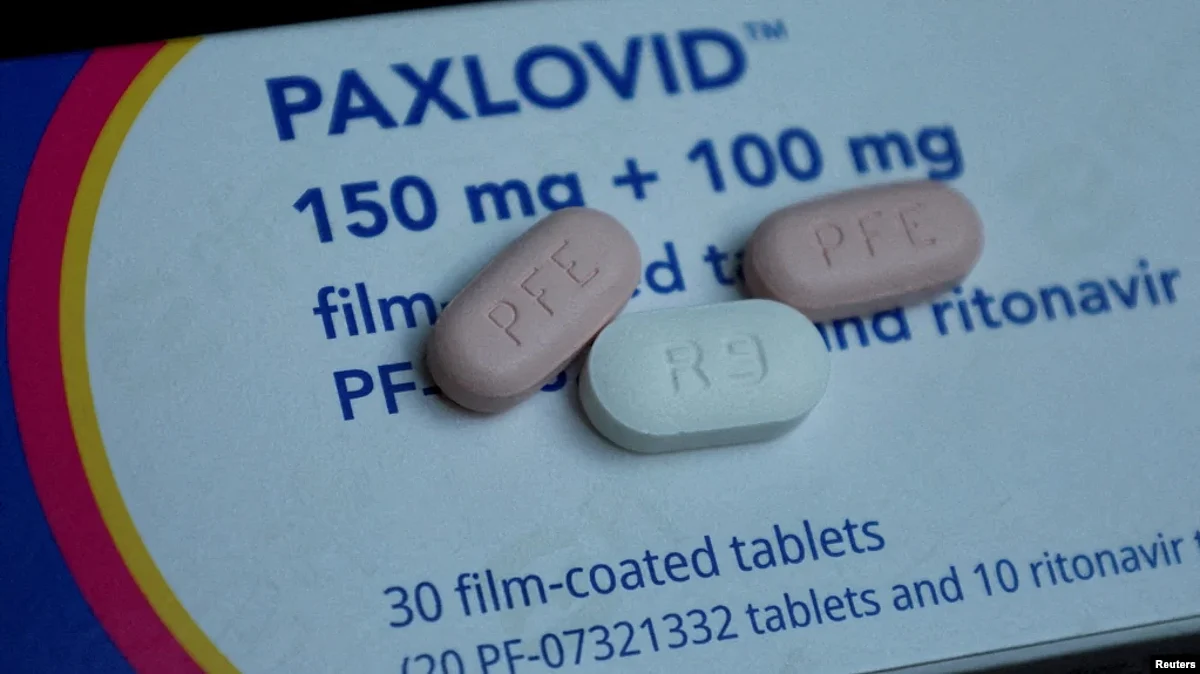 FILE - Paxlovid, Pfizer's anti-viral medication to treat COVID-19, is displayed in this picture illustration taken Oct. 7, 2022.