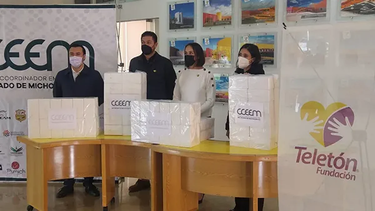 Dona CCEEM 10 mil cubrebocas al CRIT Michoacán