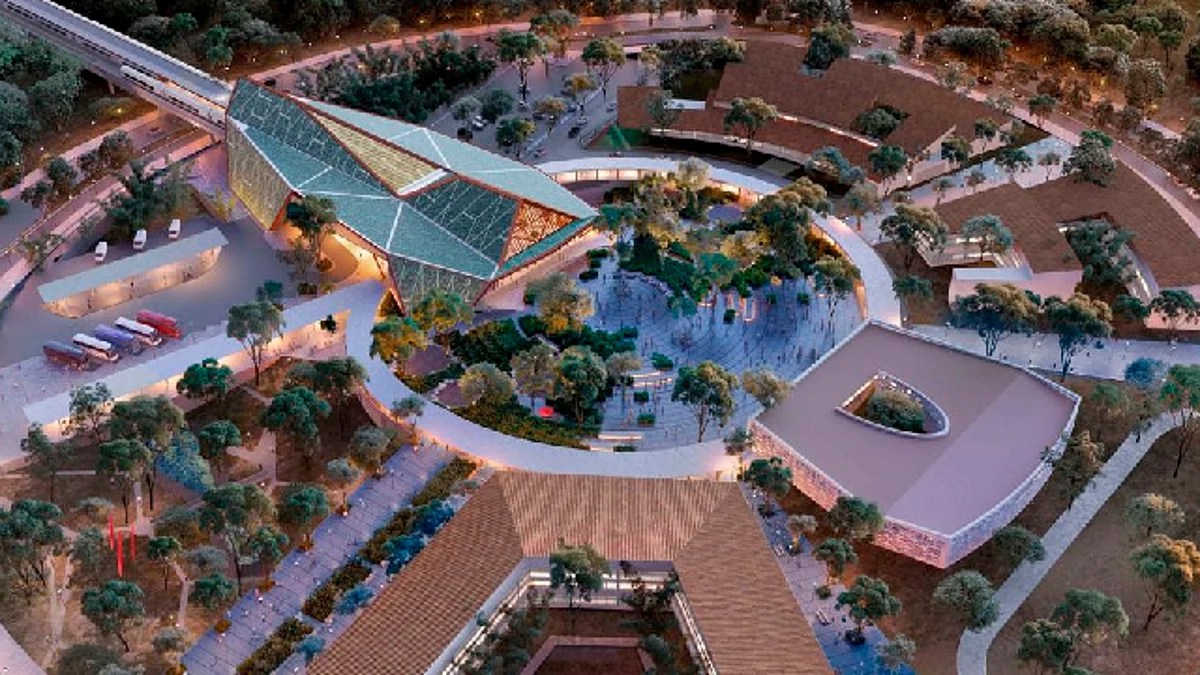 Así será la estación del Tren Maya de Palenque