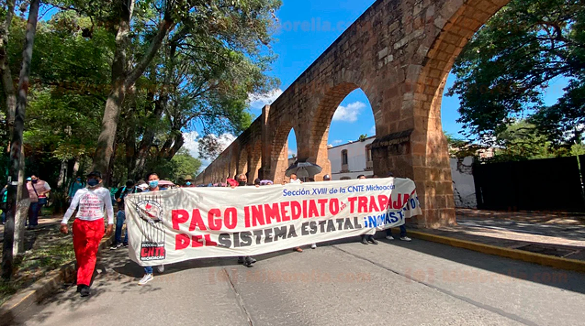 Marchas y bloqueos de la CNTE le esperan este martes a Morelia