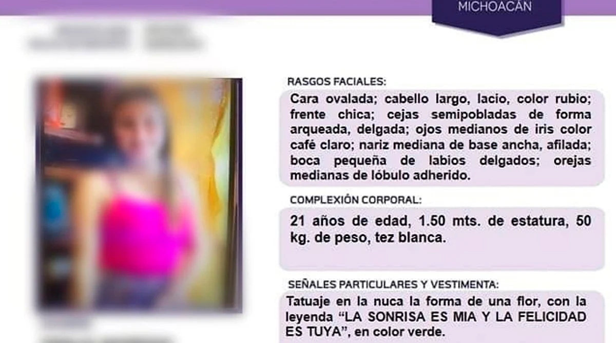 Joven madre reportada como desaparecida es hallada muerta
