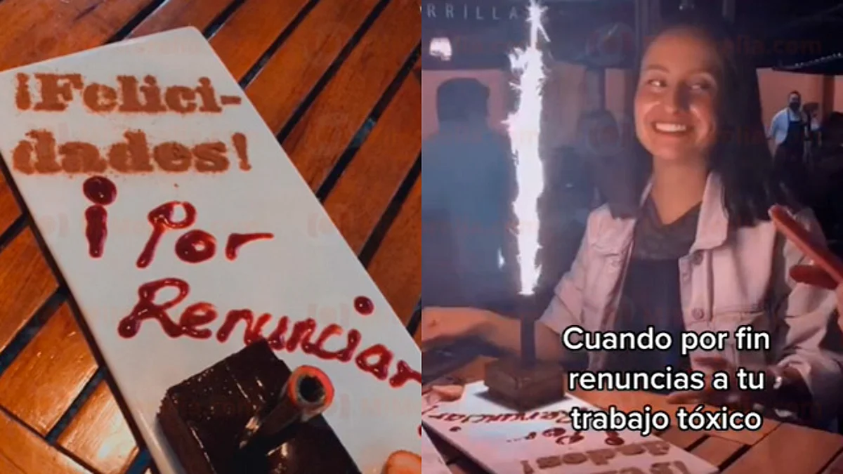 Joven celebra que renunció a su trabajo tóxico y la peculiar celebración se viraliza