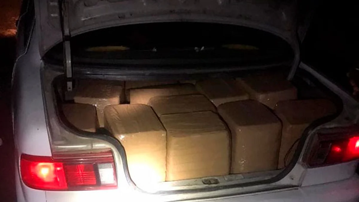 Aseguran 100 kilos de marihuana; hay tres detenidos