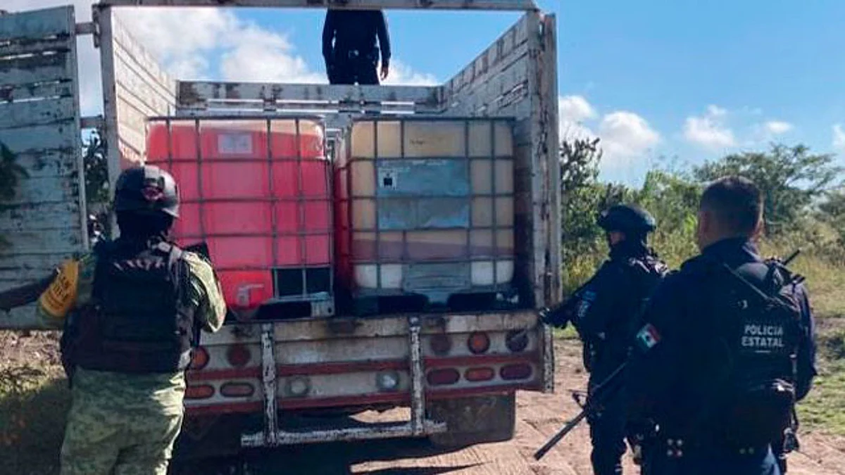 Aseguran en Tarímbaro más de 5 mil litros de huachicol