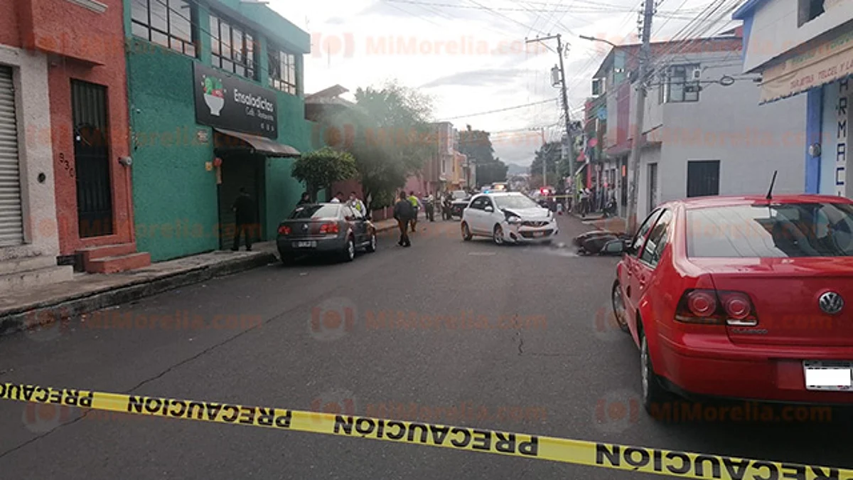 Un muerto y un herido tras choque en la colonia Eréndira, en Morelia