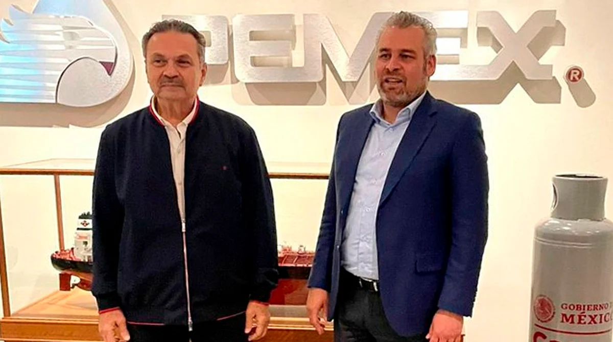Se reúne Bedolla con Octavio Romero, director de Pemex