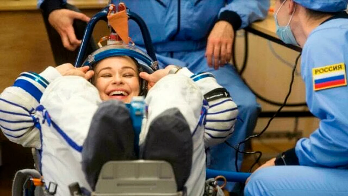 Durante 12 días los rusos rodaron la primera película en el espacio