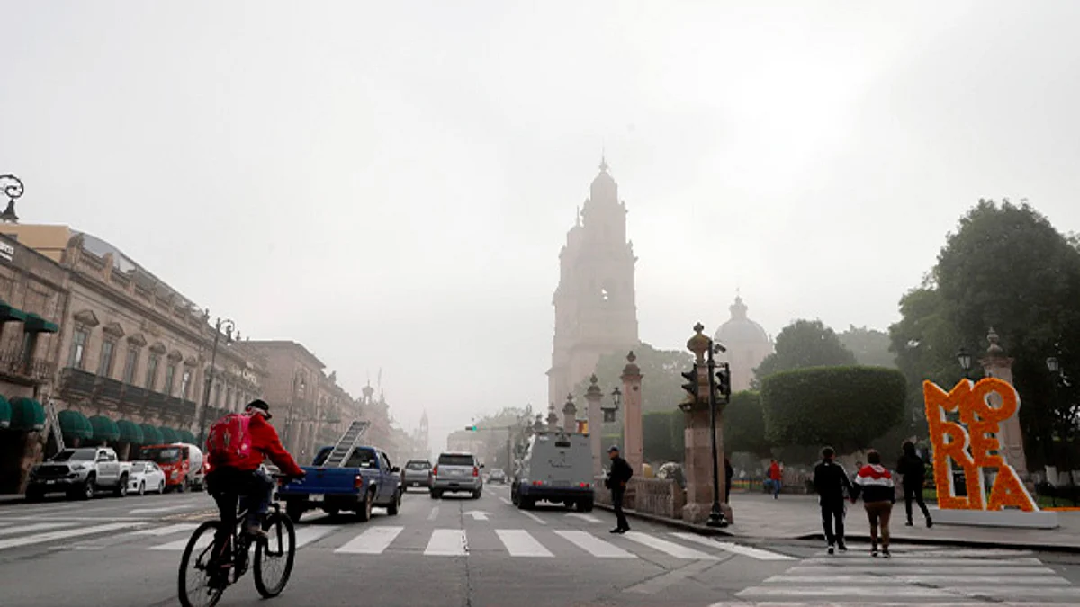 Martes mayormente nublado, y con mínima de 6°C, en Morelia