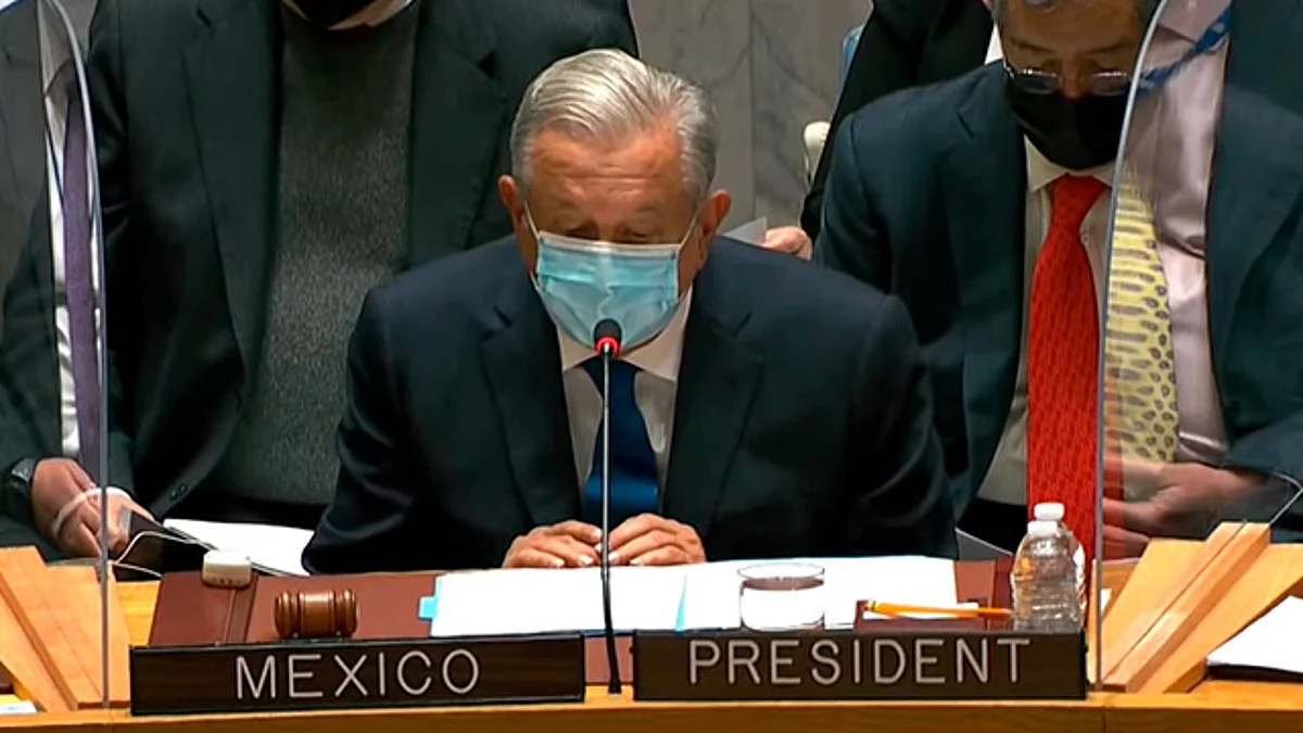 Preside AMLO sesión del Consejo de Seguridad de la ONU en Estados Unidos