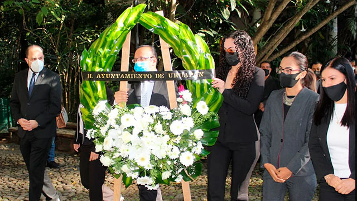 Conmemoran en Uruapan CXIX Aniversario luctuoso del Lic. Eduardo Ruíz