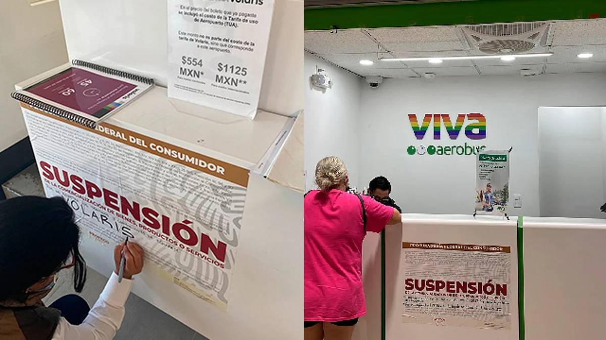 Profeco suspende a Volaris y Viva Aerobus por cobrar equipaje de mano