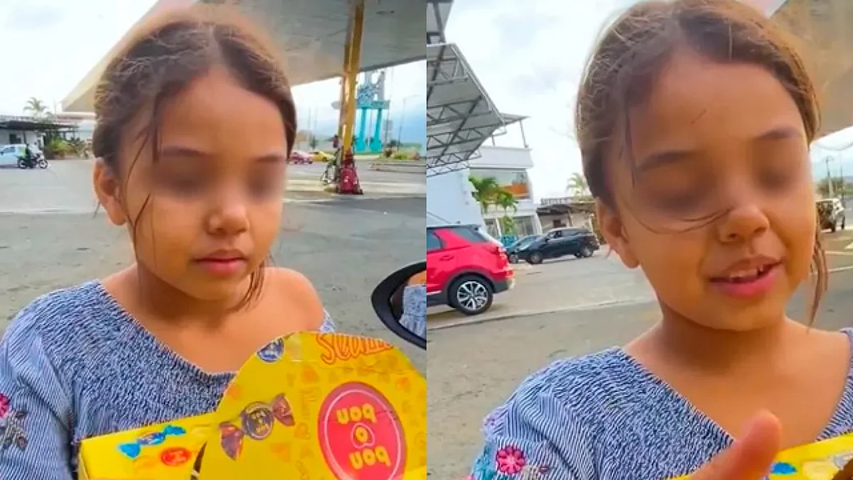 Niña que vende dulces sorprende al hablar cuatro idiomas
