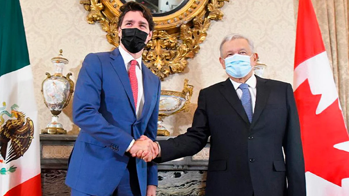 Se reúne AMLO con Trudeau; "México y Canadá son pueblos y naciones hermanas"