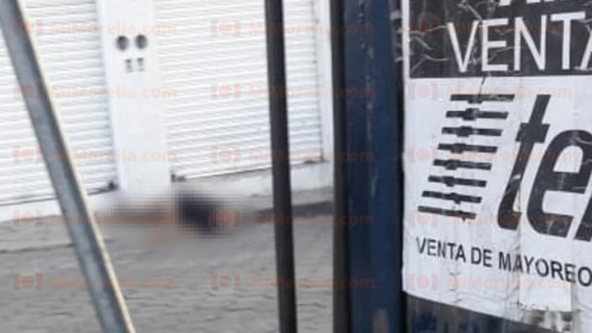 Asesinan a tiros a hombre en calle de Morelia