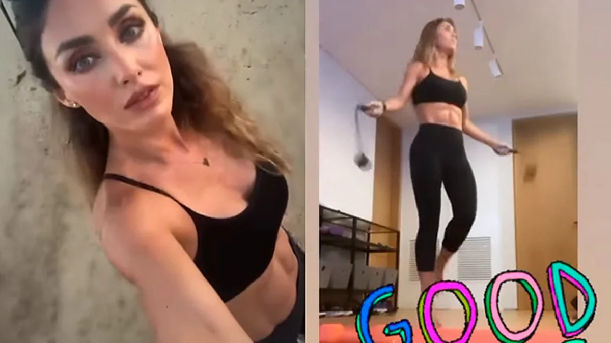 Anahí muestra abdomen de hierro y comparte sus rutinas de ejercicio para lograrlo
