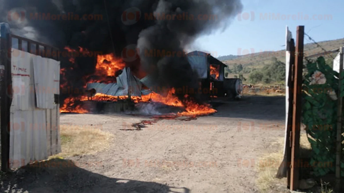 Sin lesionados y fallecidos en incendio de resinera en salida a Mil Cumbres